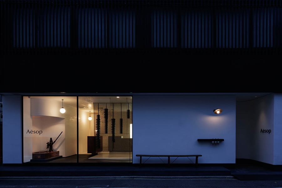 SIMPLICITY 设计的 Aēsop 京都店