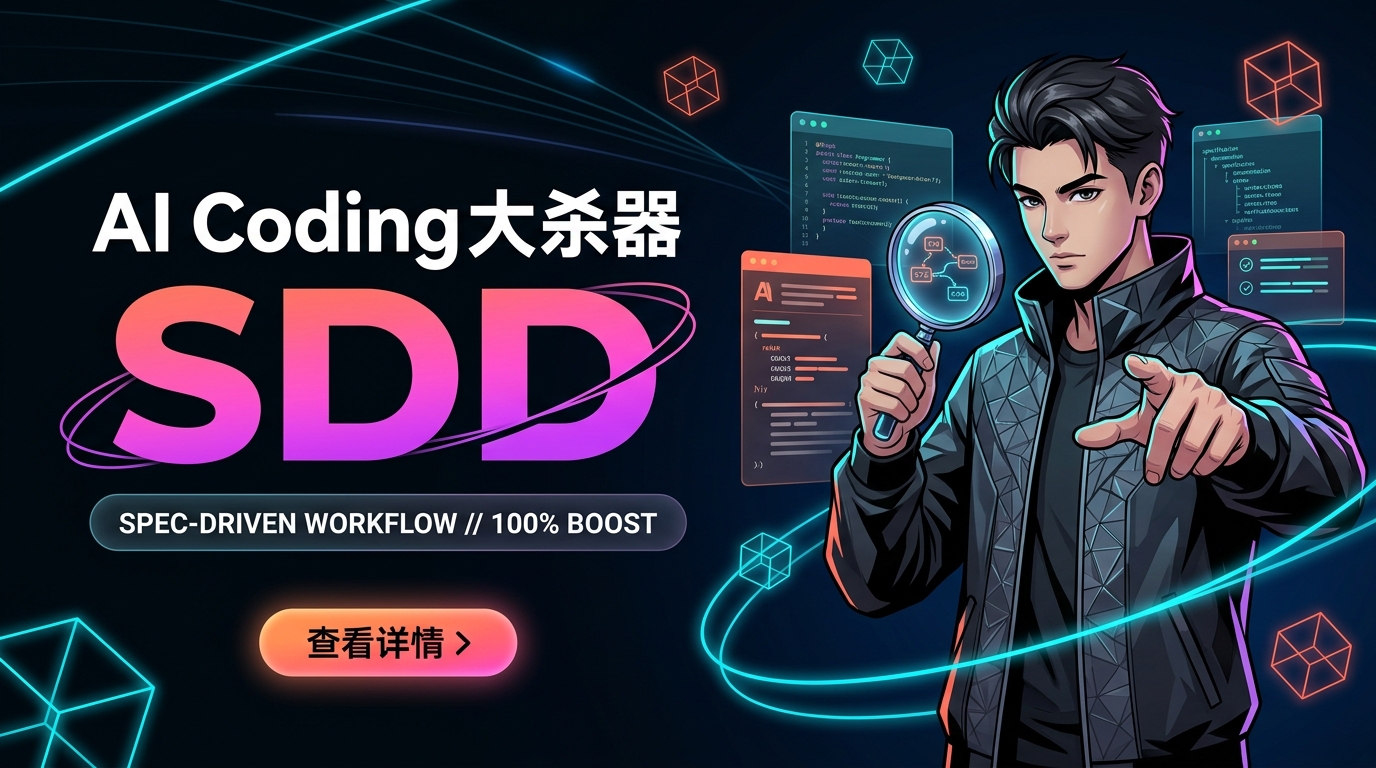 《效率提升100%！分享我的 AI Coding 大杀器：SDD 工作流》