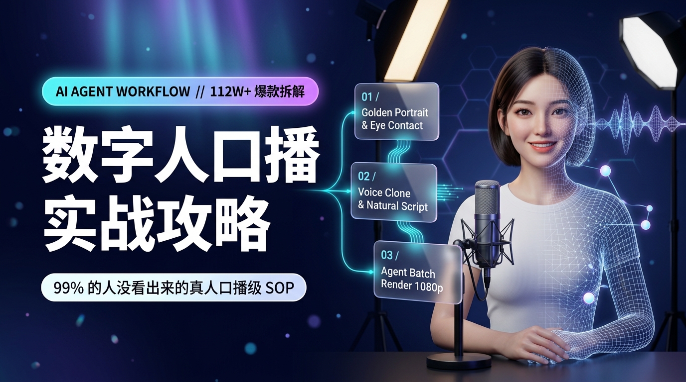 《99% 的人没看出来的数字人口播实战攻略》