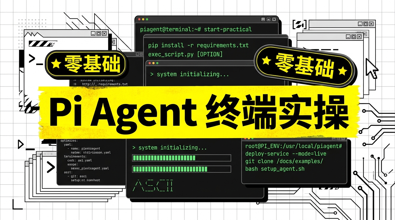 《万字长文 | Pi Agent 零基础实操:从打开终端到完成第一个真实任务》