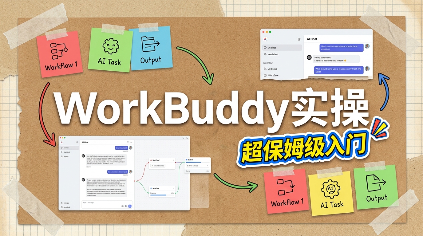 《WorkBuddy 超保姆级入门教程-附图解实操 【万字长文】》