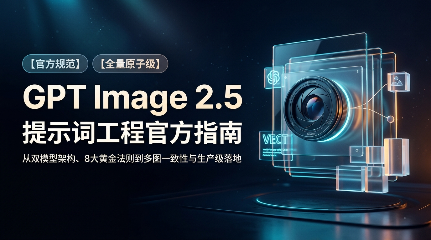 OpenAI 官方指南：GPT Image 2.5 提示词工程全景解析（双模型架构与多图一致性实战）