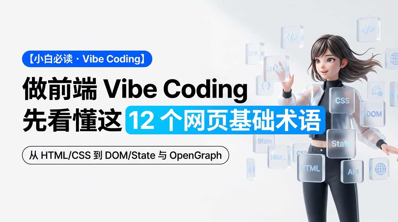 做前端 Vibe Coding，先看懂这 12 个网页基础术语