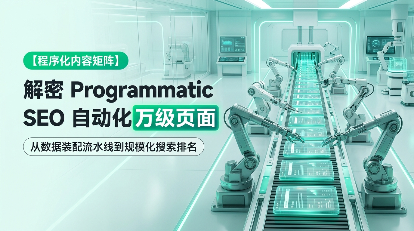 《程序化 SEO 那些事(pSEO 失败/成功案例与全套闭环落地)》