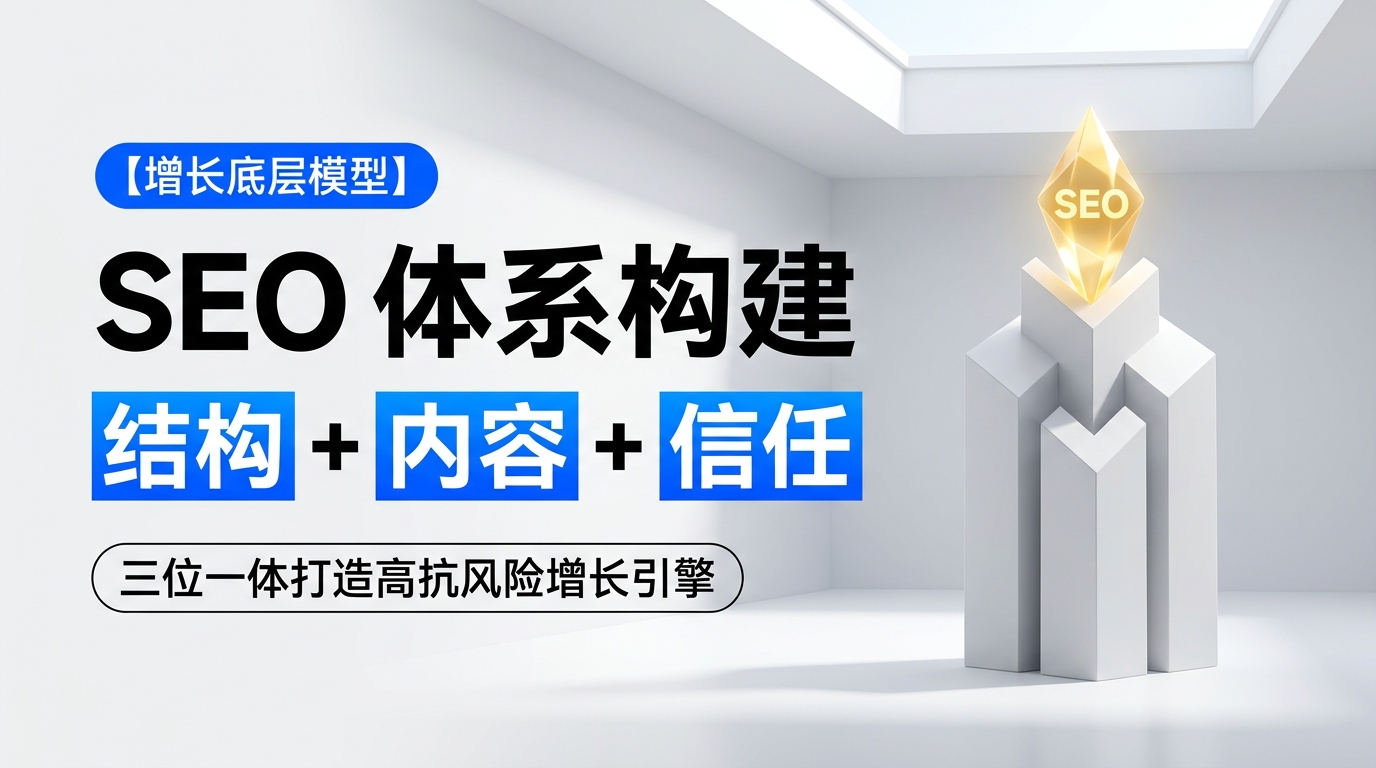 《SEO = 结构系统 + 内容系统 + 信任系统（完整拆解）》